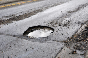 pothole damage road